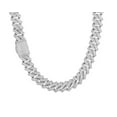 thumbnail image 2 of Extra Shiny Iced Out Cuban Chains, Width 18MM Men Chain Necklace, Solid Thick Big Hip Hop Miami Cuban Link Chain for Men, 16-24 Inch - Gift Box Included, 2 of 7