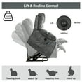 thumbnail image 4 of Bonzy Home Power Lift Recliner,Elderly Lift Chair with Heat Therapy and Massage Function,Remote Control,Side Pocket,Living Room, Gray, 4 of 8