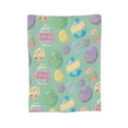 thumbnail image 2 of SPXUBZ Happy Easter Throw Blanket - Easter Day Colorful Eggs Flannel Blanket Flowers Spring Soft Blanket, 2 of 7