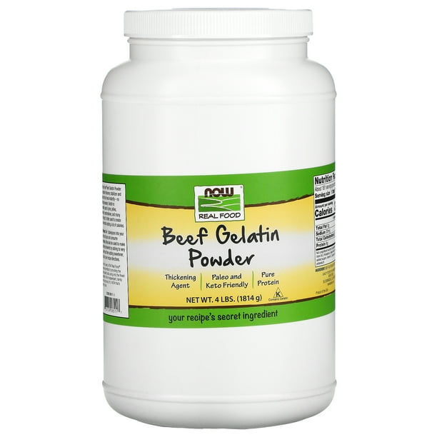 Now Beef Gelatin Powder, 4 Lb