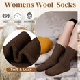 thumbnail image 5 of Kukuzhu Boot Socks for Women, Thick Winter Wool Crew Sock Knit Warm Cozy Christmas Stocking Stuffers Gifts, 5 of 6