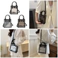 thumbnail image 2 of PVC Clear Beach Shoulder Bag Small Square Shoulder Bags Casual Handbag Crossbody Pack for Party Travel Essential, 2 of 2
