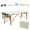 Ivory, variant on VIRRMO Massage Table Portable with Neck Stretcher, 84 inch Massage Bed Adjustable Lash Bed Massage Bed Tattoo Table for Eyelash Extensions Beauty Tattoo