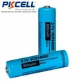 thumbnail image 3 of 4pcs PKCELL ICR14500 AA 3.7V 800mAh Li-ion Rechargeable Batteries for Lamp, 3 of 4