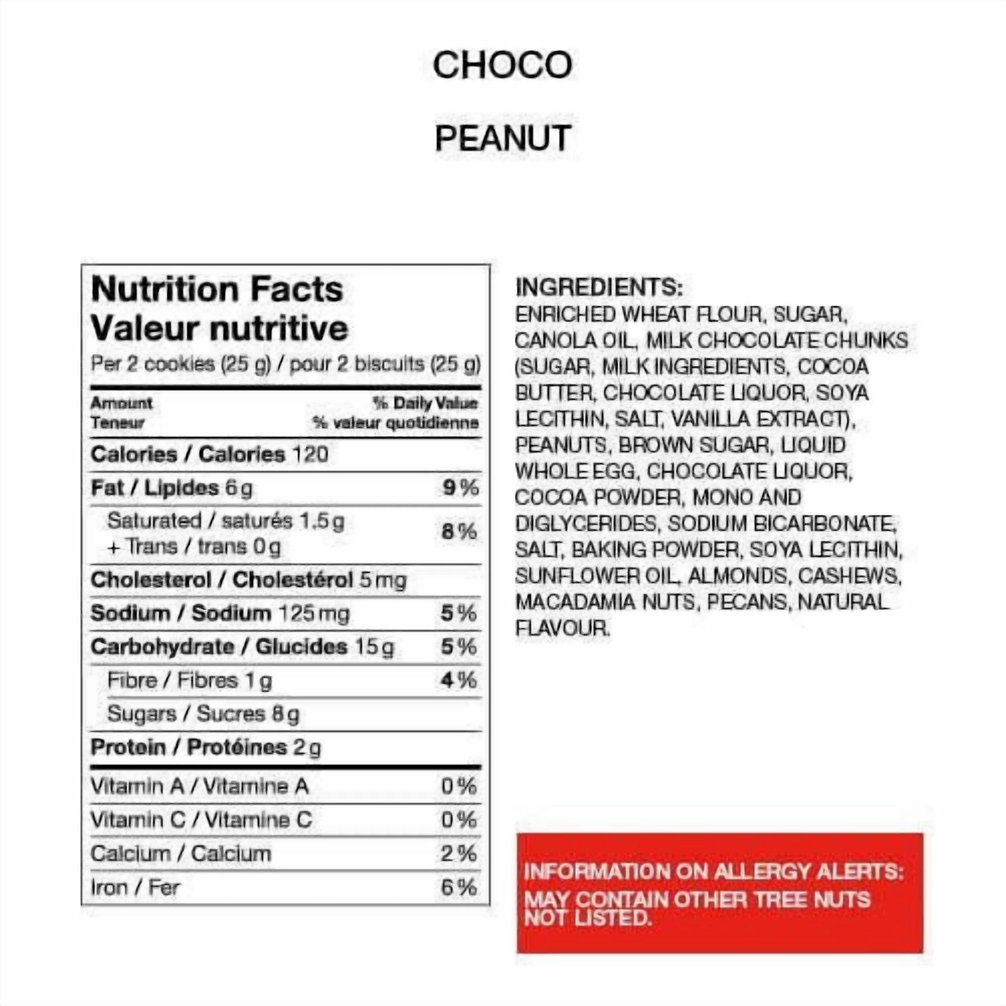 Choco Peanut Cookies with Milk Chocolate Chunk and Crunchy Peanut