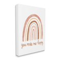 thumbnail image 3 of Stupell Industries You Make Me Happy Rainbow Neutral Tones,16 x 20, Design by Taylor Shannon Designs, 3 of 5