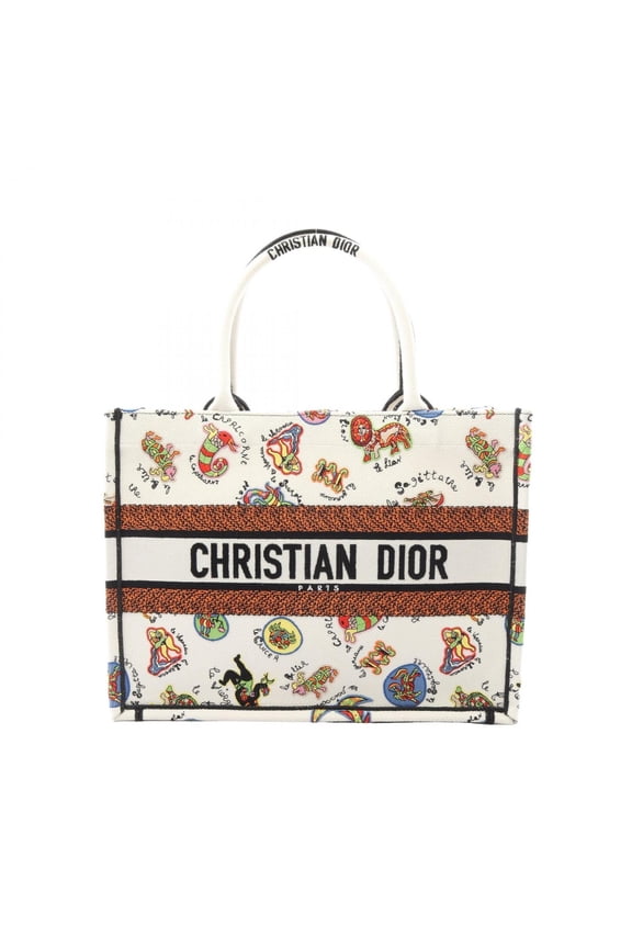 Pre-Owned Christian Dior Dior Book Tote Medium Niki de Saint Phalle Bag Handbag Canvas Women's...