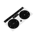 thumbnail image 3 of Radio Stereo Worn Peeling Button Repair Kit Decals Stickers For Fiat 500 2011-16, 3 of 8