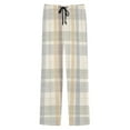 thumbnail image 3 of WAENQINLA Men's Plaid Pj Pants Drawstring Elastic Waisted Pajama Bottoms for Christmas Winter Casual Sleep Baggy Pants with Pockets Gray M, 3 of 6