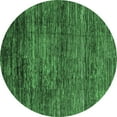 thumbnail image 1 of Ahgly Company Indoor Round Oriental Emerald Green Modern Area Rugs, 5' Round, 1 of 4