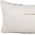 thumbnail image 4 of 14" X 36" Green And White 100% Cotton Geometric Zippered Pillow, 4 of 10