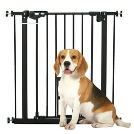 Barrière De Sécurité Pour Chiens Sans Perçage, Extension 74–100 Cm, Hauteur 76 Cm, Porte Auto‑fermant Blanc | Leroy Merlin