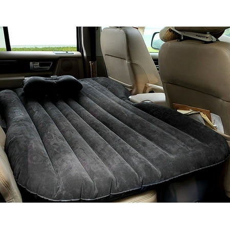 Inflatable Car Mattress with Pillow Inflatable Car Bed Seat Traveling Camping Air Mattress Air