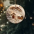 thumbnail image 6 of Christmas Decorations, Christmas Tree Christmas Decorations Christmas Scene Decorations Christmas Acrylic 2D Hanging Ornaments Sacred Car Hanging Decorations Stone Tassel Garland with Beads, 6 of 9