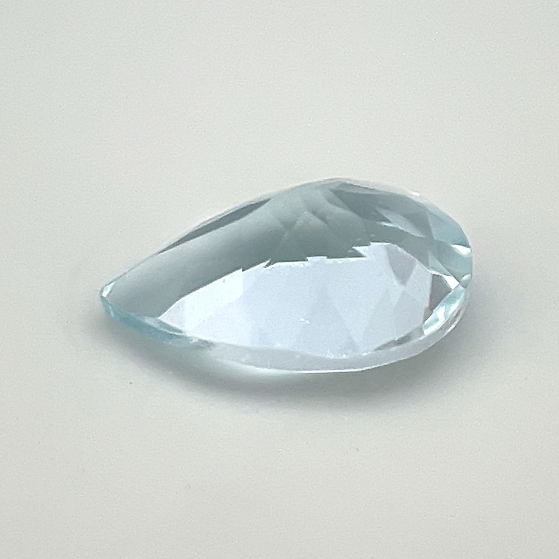 Certified Real 1 Carat Aquamarine Pear Shape Brilliant Cut 9x6 mm Loose Gemstone March Birthstone