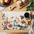 thumbnail image 2 of American Vintage Flowers Placemats Set of 2, Country Butterflies Retro Texture Non-Slip Place Mats Washable Table Mats for Kitchen Dining Table Decorations Indoor/Outdoor, 2 of 9