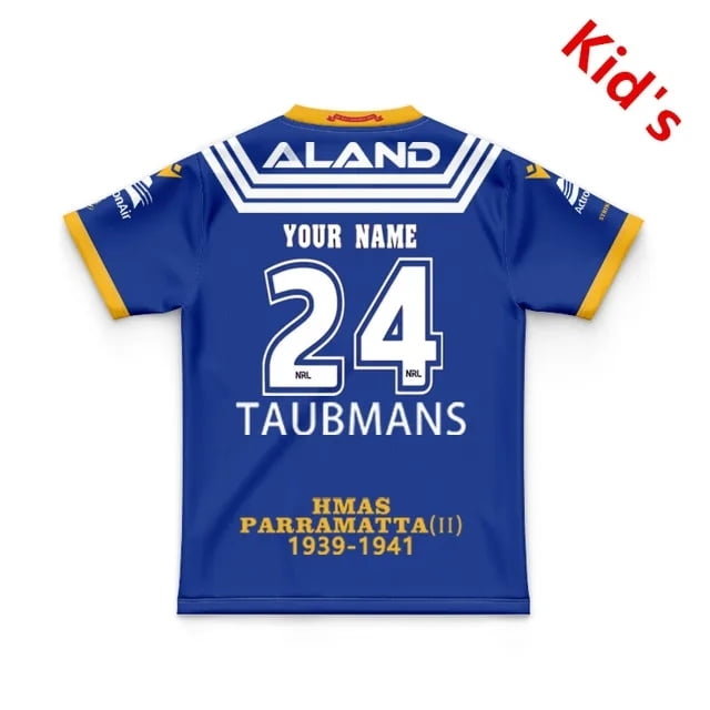2024 PARRAMATTA EELS Maillot de RUGBY pour Hommes Taille P--5TG ( Nom et Numéro Imprimés )