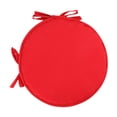 thumbnail image 1 of Cojín redondo para silla, muebles de jardín, suave, multiusos, sencillo, cojín para asiento, para el hogar, sofá, interior y exterior, jardín Rojo 30 cm, 1 of 8