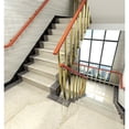 thumbnail image 6 of Set of 2 stair railing posts for front mounting, 270° adjustable metal railing posts, stair railings with screw set for terrace, balcony and veranda, 6 of 6