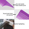 thumbnail image 2 of Peine para mechas con cola de rata para mechas más rápidas y densidad de tejido ajustable – Rojo, 2 of 5