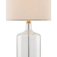 thumbnail image 4 of Clear Seeded Glass Brass Hazel Table Lamp, 4 of 4