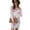 White/Pink, variant on Women's Printed Boat Neck Long Sleeve Dress Casual Everyday Wear 95% Polyester 5% Spandex Soft Stretch Flattering Fit