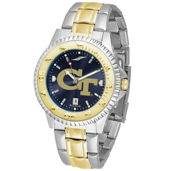 Navy Georgia Tech Yellow Jackets Competitor Two-Tone AnoChrome Watch