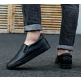 thumbnail image 3 of Men's Casual Slip - on Shoes with Round Toe - Breathable, Comfortable Artificial PU Leather Loafers for All Seasons, 3 of 16