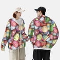 thumbnail image 4 of Kdxio Easter Eggs Print Women Men Sun Protection UPF 50+ Jackets Zip Up Long Sleeve Hoodie Hiking Lightweight with Pockets, 4 of 7