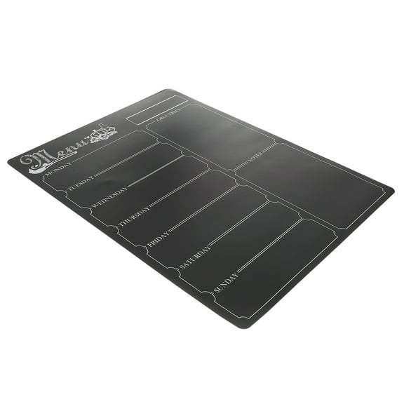 Milisten Weekly Planner for Fridge Reusable Chalkboard Dry Erase Note Calendar Black 1 Set