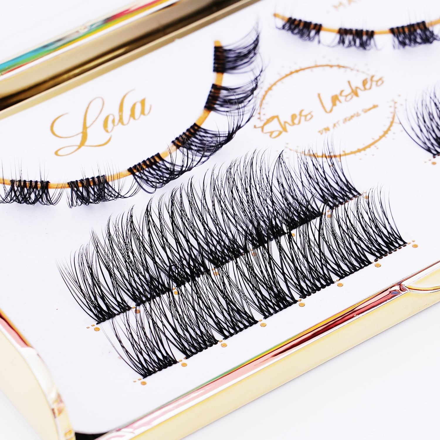 Customized CL Series DIY Eyelash Extension Luxury Pre-cut Clusters Individual Cluster DIY Lash Fluffy False Eyelashes