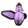 thumbnail image 2 of LIBERTYZENO Formal Shoes for Men Genuine Leather Monk strap Oxford Style Dress Shoes, Purple, 12, 2 of 7