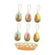 thumbnail image 2 of 6 huevos de Pascua con canasta para decorar, ideales como regalo de fiesta. Estampado de conejo marrón, 2 of 9