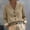 Khaki, variant on Women's Tops Long Sleeve Plus Size Button Denim Turndown Collar Loose Casual Shirt