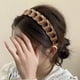 thumbnail image 1 of Diademas para mujer, diadema cuadrada, elegante diadema tejida con dientes antideslizantes, para uso diario, fiestas y eventos, accesorio para el cabello elegante, cómodo, ligero y duradero., 1 of 5