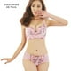 thumbnail image 1 of Sonducket - Sujetador con aros y realce de encaje con estampado para mujer Ropa interior rosado 36/80 (AB), 1 of 1