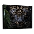 thumbnail image 2 of Designart "Captivating Leopard In Candid Jungle I" Animals Leopard Floater Framed Canvas Art Print, 2 of 5