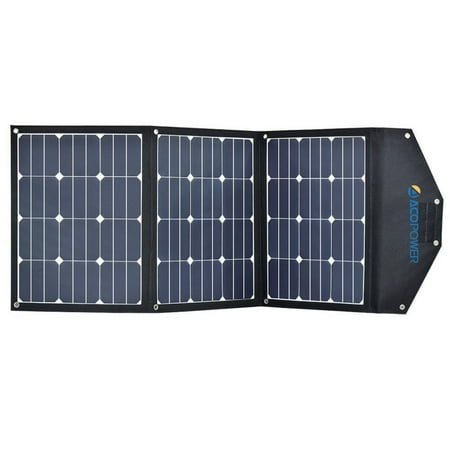 

High Efficiency 90W Tri-Fold (3 x 30w) Foldable Solar Panel Kit Suitcase