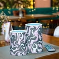 thumbnail image 6 of Psychedelic Oil Paint Pattern Flameless LED Candle Set with Remote, Battery Operated Color Changing Pillar Candles, Set of 2, 6 of 7