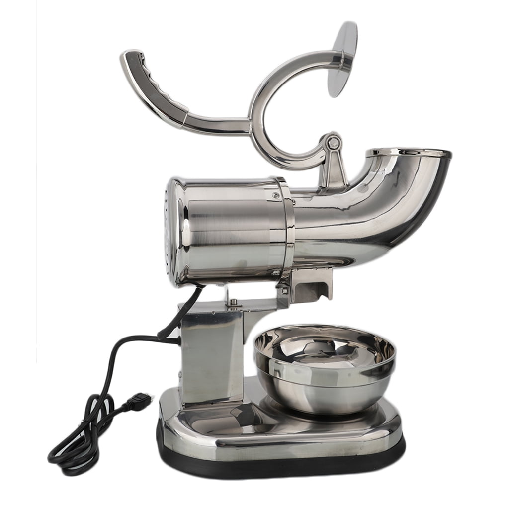 ZOKOP 110V Stainless Steel Commercial Ice Crusher Electric Ice Shaver Crushing Machine Snow Cone