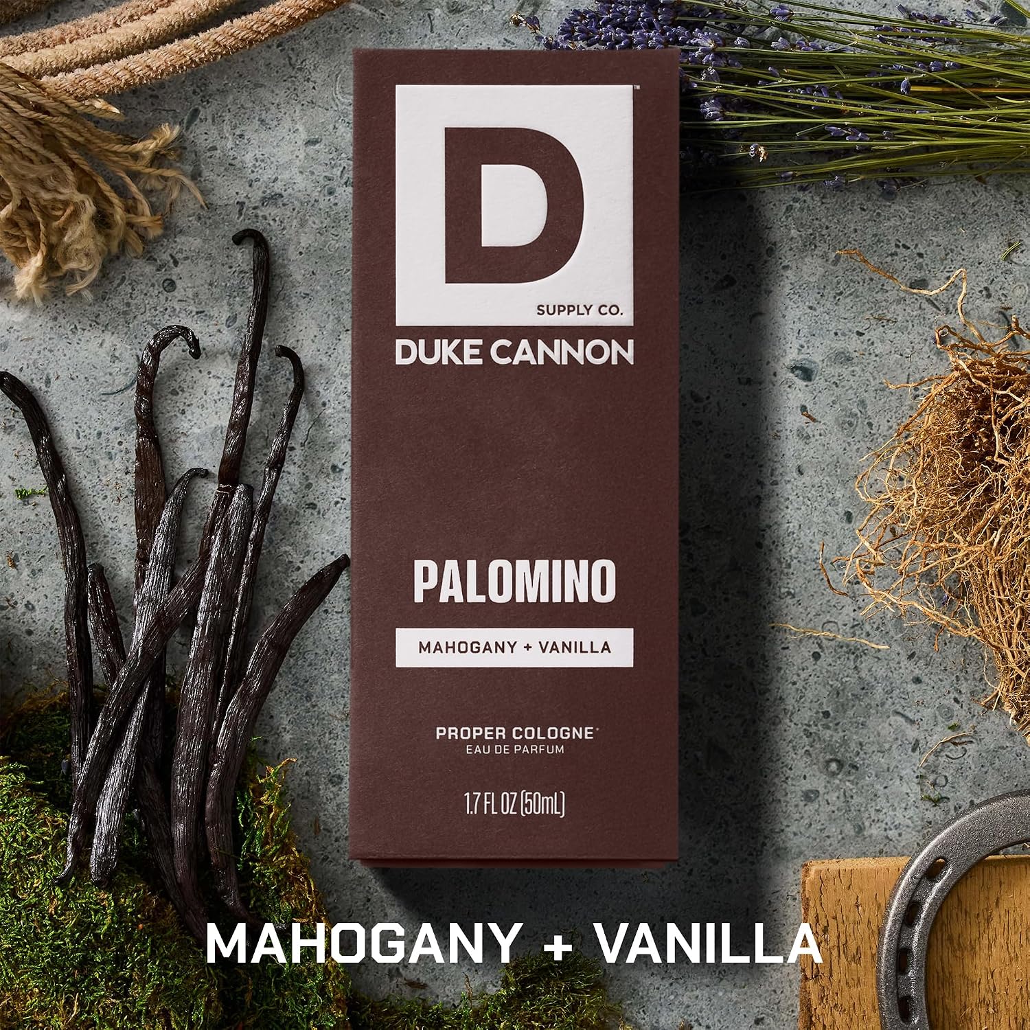 Duke Cannon Palomino Men's Cologne, Mahogany & Vanilla, 1.7 oz photo 2