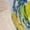 Yellow, variant on Romantic Floral Print Halter Mid-Length Dress, Vacation Summer Outfit, Plus Size Blue And White Floral Dress, Halter Neckline A-Line Silhouette, Sweet
