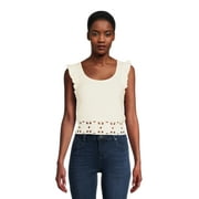 Madden NYC Juniors Crochet Top, Sizes XS-3XL