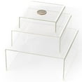 thumbnail image 3 of 3pcs Carré Acrylique Présentoir Transparent Porte-Maquillage Bijoux Ensemble, 3 of 10