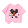 thumbnail image 1 of WEAIXIMIUNG 5 Filles Enfants Filles Mignon Mode Imprimé Col Rond Décontracté Ample Confortable Manches Courtes T-Shirt d'Été, 1 of 4