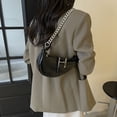 thumbnail image 3 of Bolso Hombro para Mujer Cadena PU Color Sólido Elegante Masa Al Aire Libre, 3 of 8