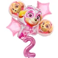 thumbnail image 1 of Paw Patrol Birthday Party Decoration Chase Skye Figure Dinner Plate Banners Cake Topper Numer Balloon Set Anime Themed Tableware, 1 of 5