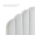 thumbnail image 6 of Pemberly Row Twin Modern Performance Velvet Headboard in White, 6 of 9