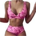 thumbnail image 1 of CEHVOM Bikini de Mode pour Femmes, Ensemble de Maillot de Bain Deux Pièces, Imprimé Rembourré, Tenue de Plage, 1 of 5