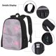 thumbnail image 3 of Balery Pink Flamingo Mochila escolar 3 en 1 para niños: mochila resistente con lonchera térmica y estuche para lápices. Mochila escolar para niños y niñas., 3 of 7